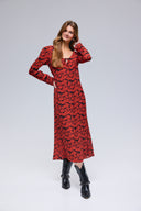 Alicya floral midi dress