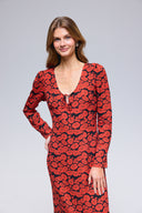 Alicya floral midi dress