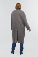Szary płaszcz oversize Jay