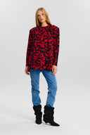 Palmer Longsleeve in red abstract