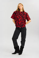 Top Palmer in red abstract