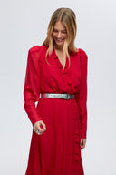 Rose deep red dress