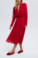 Rose deep red dress