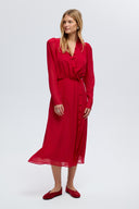 Rose deep red dress