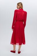 Rose deep red dress