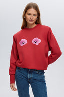 Bluza Maddie pink poppies