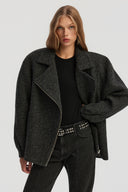 Kurtka Gwen grey wool
