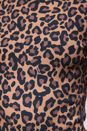 Dopasowany longsleeve w panterkę Kiki
