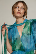 Mandy dress azure sea