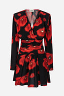 Mia red poppies dress