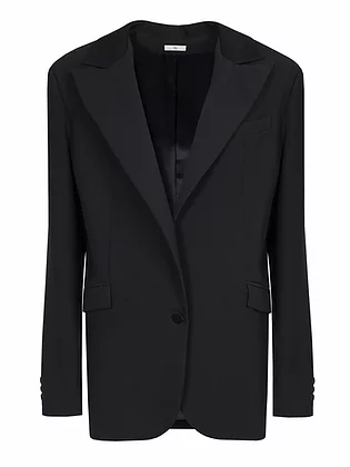 Nora Linen Black Jacket