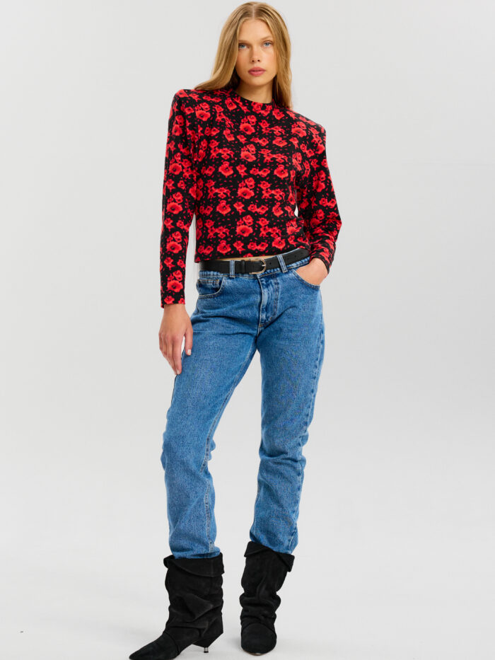 Top Alice in red poppies