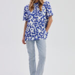Palmer Top in cobalt blue