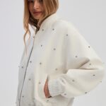 Lucy Bomber Jacket in creamy white