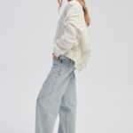 Lucy Bomber Jacket in creamy white