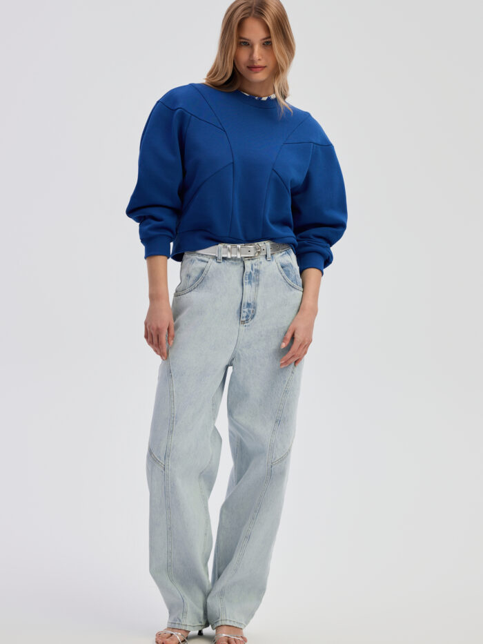 Tamara blouse in cobalt blue