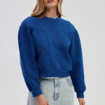 Tamara blouse in cobalt blue