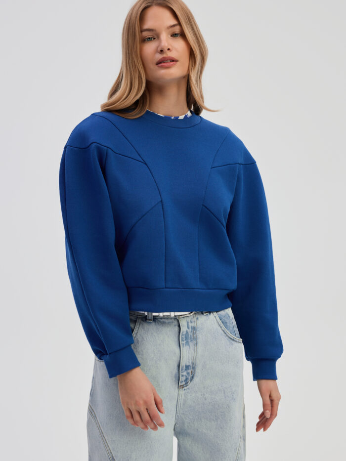 Tamara blouse in cobalt blue