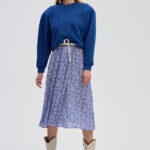 Tamara blouse in cobalt blue