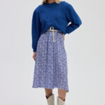 Tamara blouse in cobalt blue
