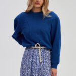 Tamara blouse in cobalt blue