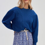 Tamara blouse in cobalt blue