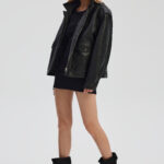 Sienna Leather Jacket in black