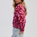 Top Alice in pink abstract