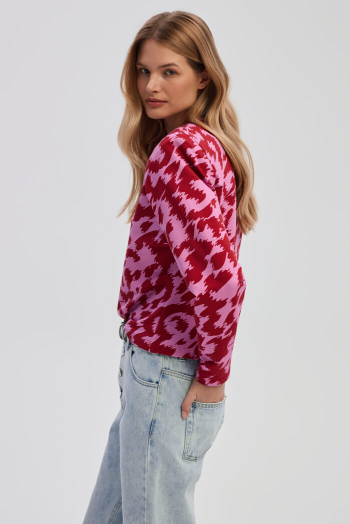 Top Alice in pink abstract