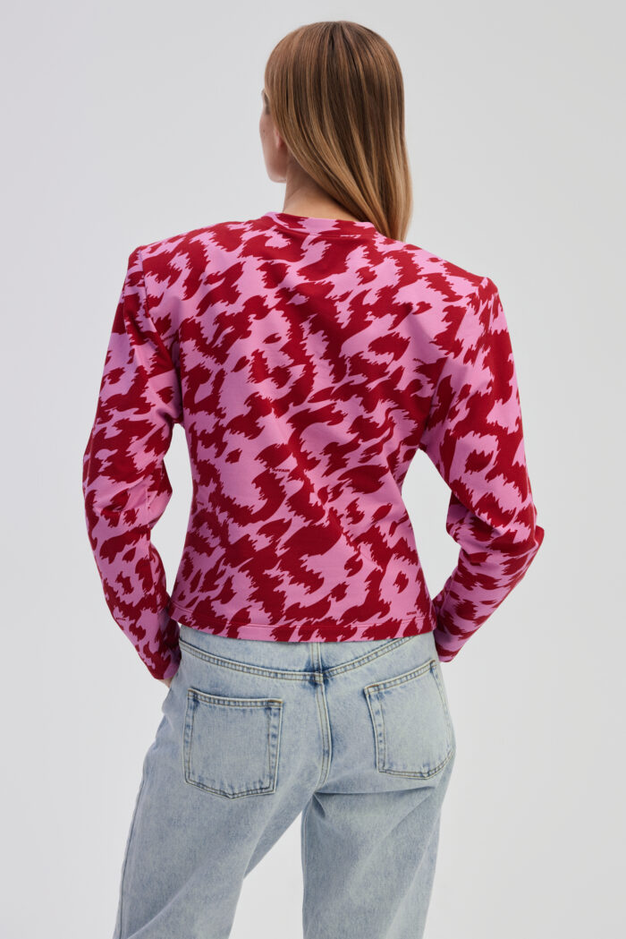 Top Alice in pink abstract