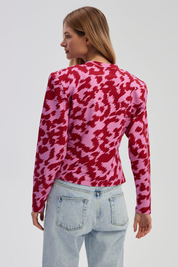 Top Alice in pink abstract