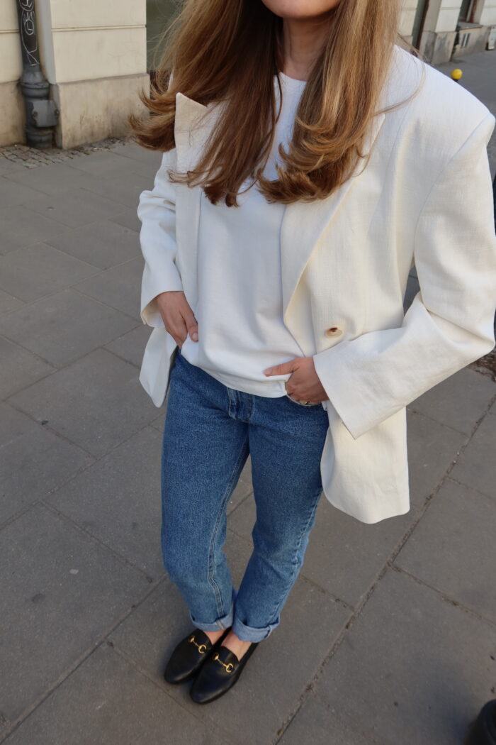 Rima jacket in creamy white