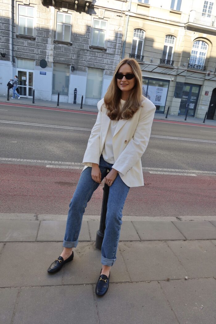 Rima jacket in creamy white