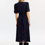 Claire dress in Noir Poppy