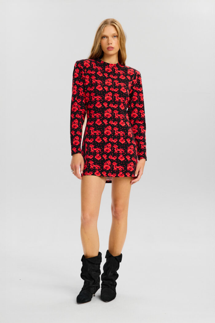 Chiara dress in red poppies