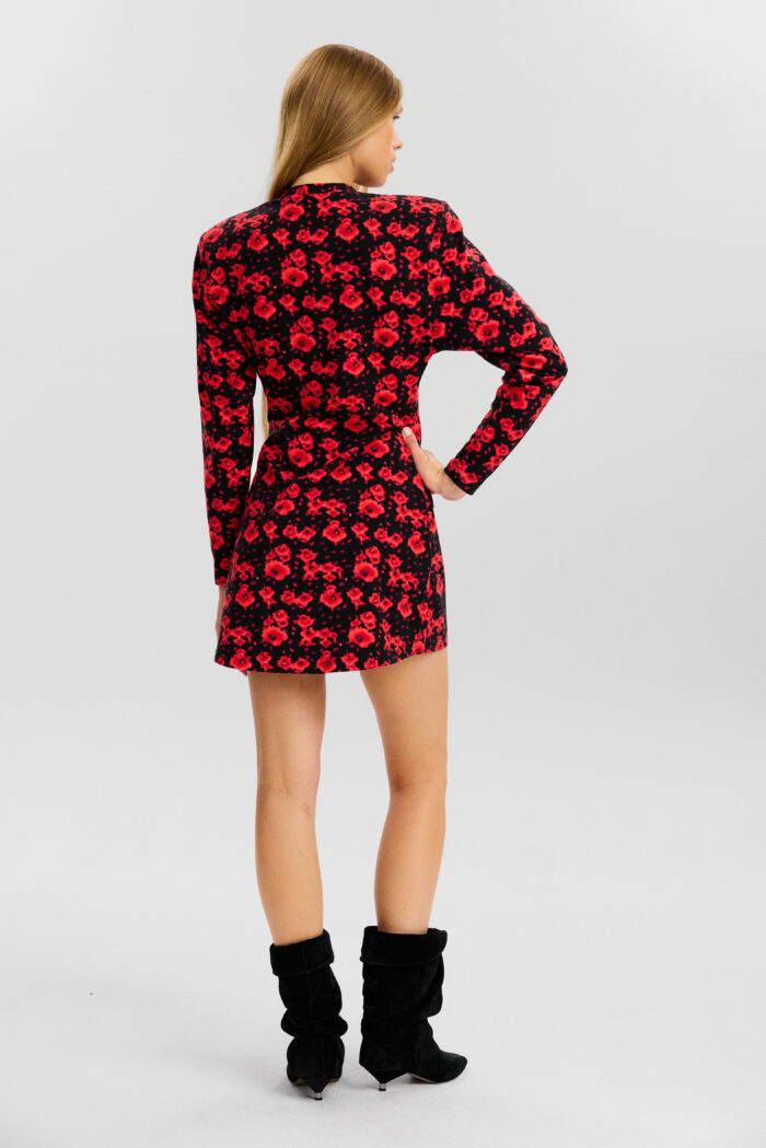 Chiara dress in red poppies