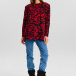 Palmer Longsleeve in red abstract