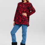 Palmer Longsleeve in red abstract