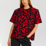 Top Palmer in red abstract