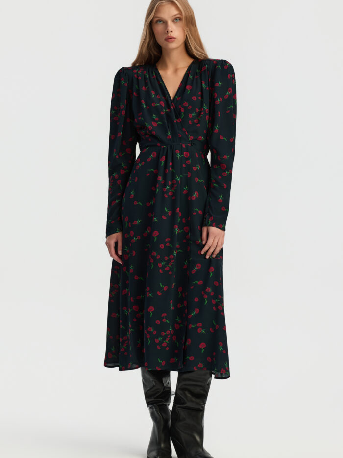 AFFAIR_0037 1_8014 Lissa dress in noir poppy