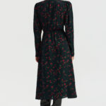 Lissa dress in noir poppy