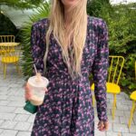Elena dress in pink meadow