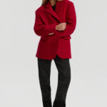 Marynarka Zola red wool