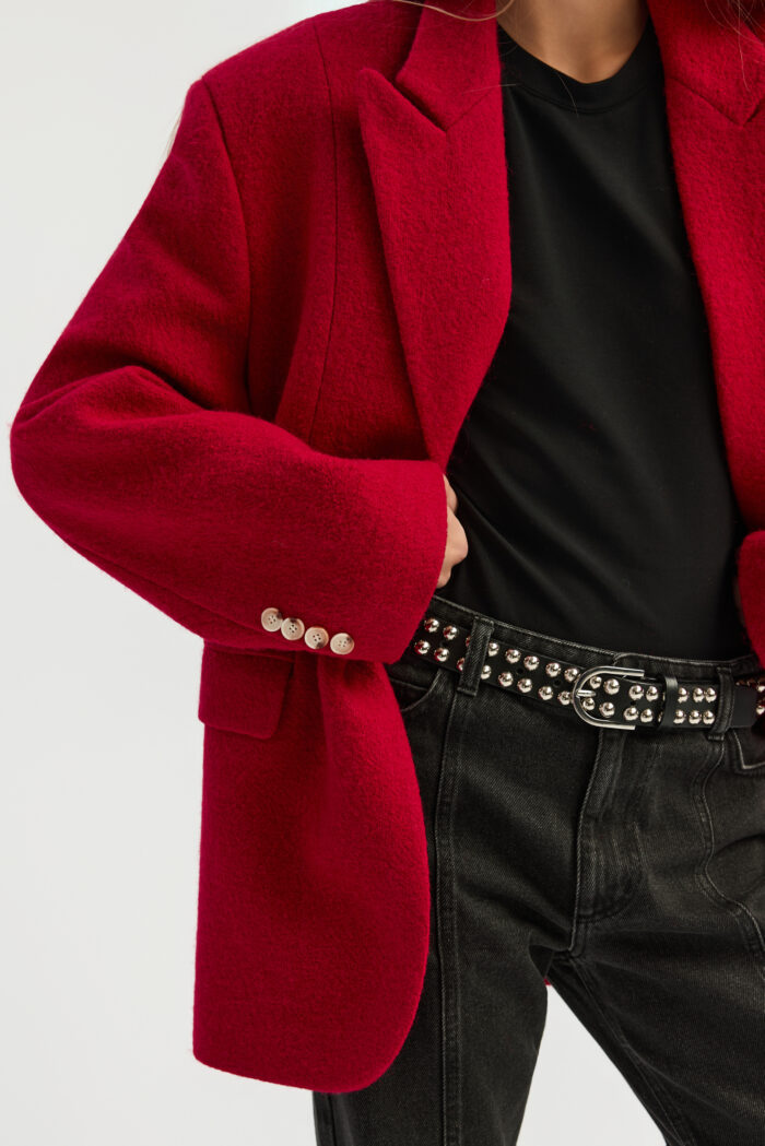 Marynarka Zola red wool