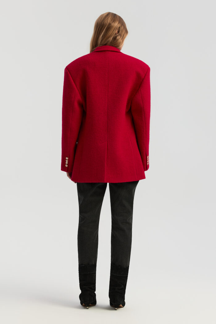 Marynarka Zola red wool