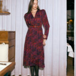 Lissa dress in pink poppies