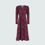 Lissa dress in pink poppies