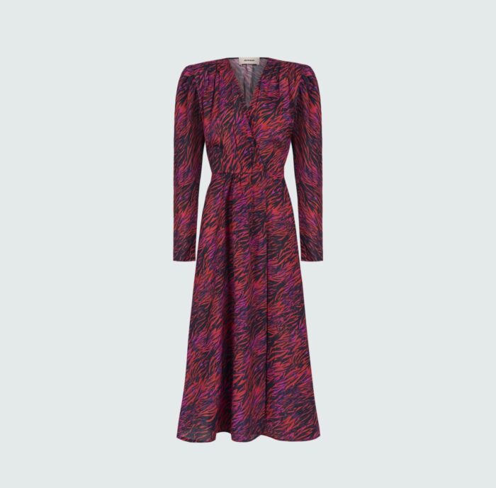 Lissa dress in pink poppies