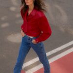 Skórzana kurtka Nancy in red